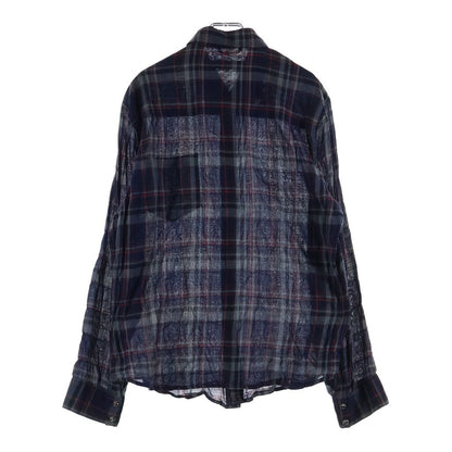 Chrome Hearts Looseends LS Loose End Plaid Pattern BS Button Long Sleeve Shirt — view 2