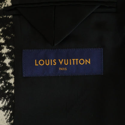 Louis Vuitton Monogram Plaid Zip Up Jacket Shirt Black White Vhs — view 7