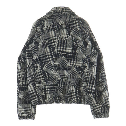Louis Vuitton Monogram Plaid Zip Up Jacket Shirt Black White Vhs — view 2