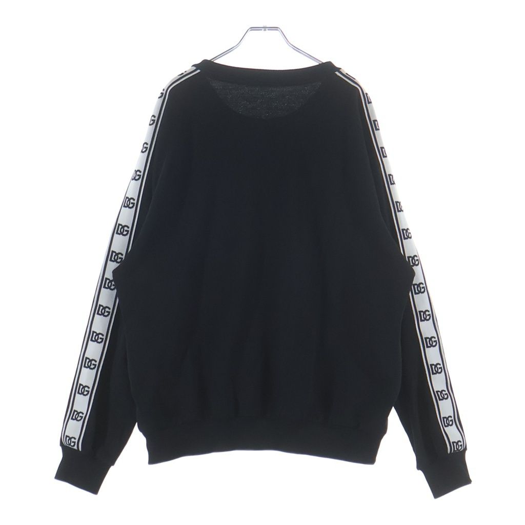Dolce & Gabbana Crew Neck Logo Sleeve Line Sweatshirt Black — view 2
