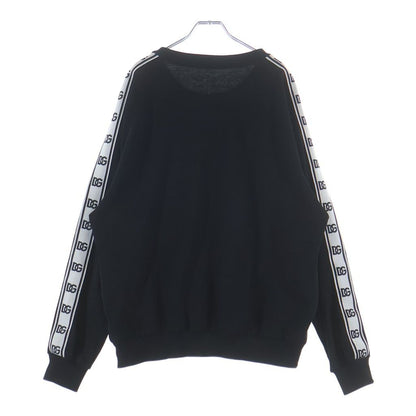Dolce & Gabbana Crew Neck Logo Sleeve Line Sweatshirt Black — view 2