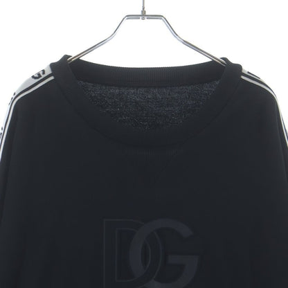 Dolce & Gabbana Crew Neck Logo Sleeve Line Sweatshirt Black — view 3