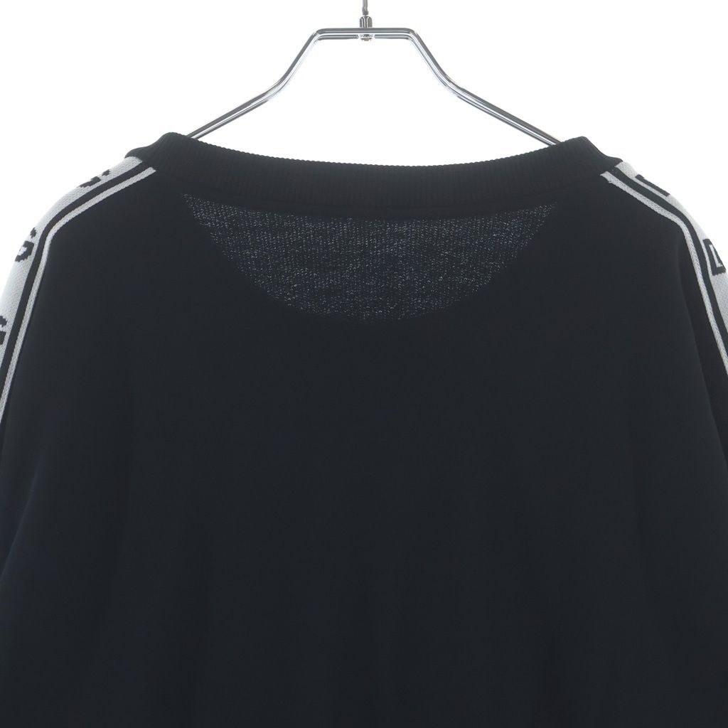 Dolce & Gabbana Crew Neck Logo Sleeve Line Sweatshirt Black — view 4