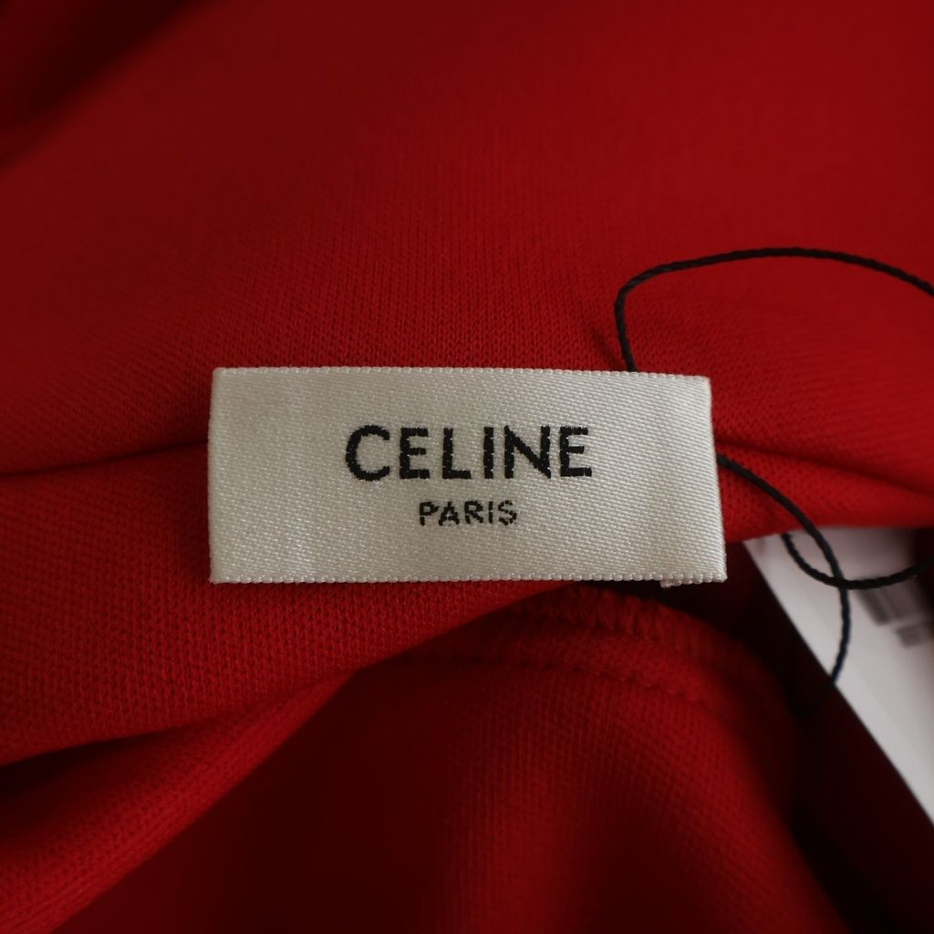 Celine Front Logo Zip Up Track Jacket Red — view 7