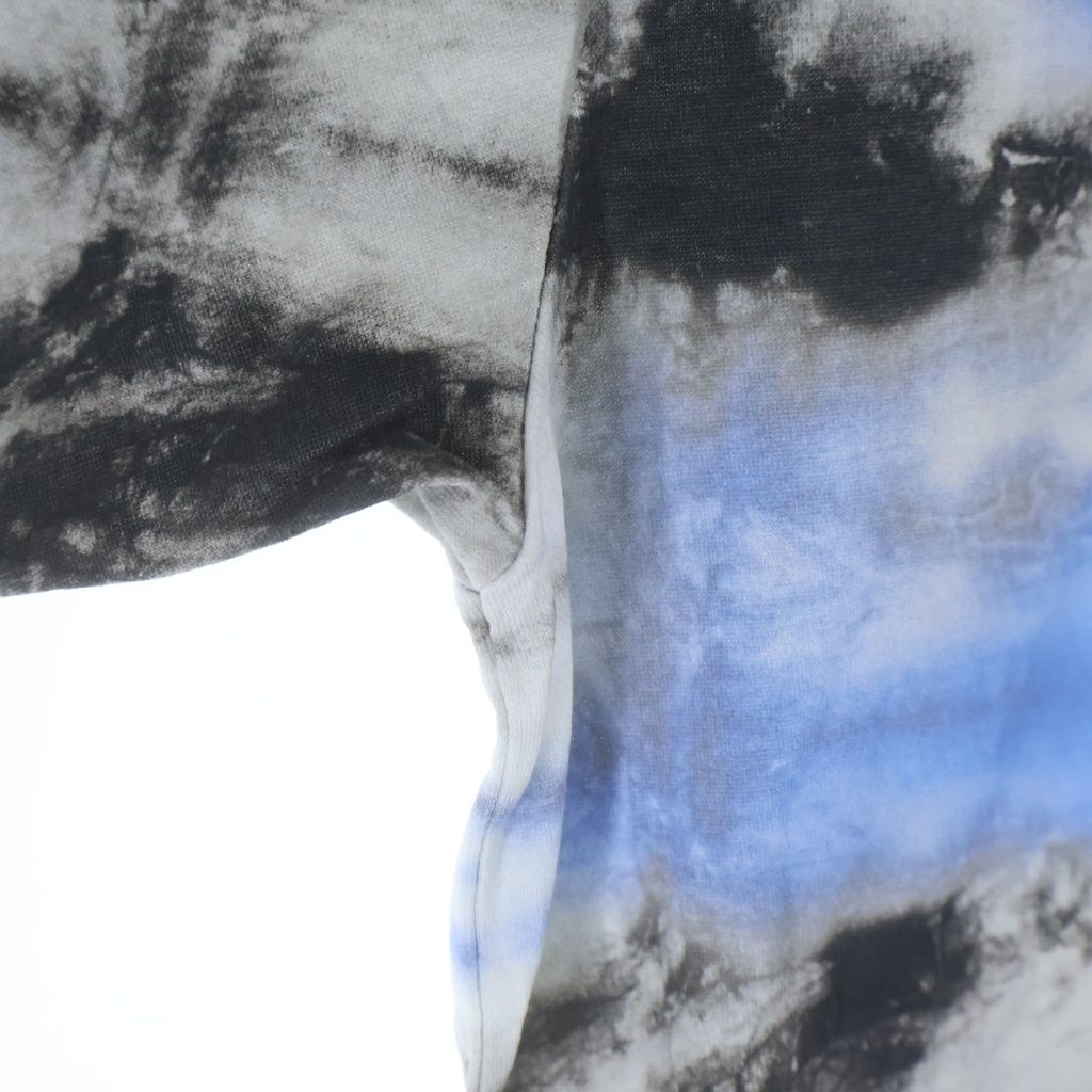 Celine Tie Dye Loose Cotton T-Shirt Logo Print Tie Dye All Over Pattern Crew — view 6