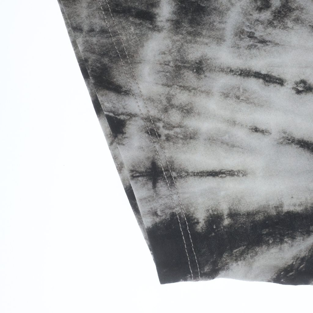 Celine Tie Dye Loose Cotton T-Shirt Logo Print Tie Dye All Over Pattern Crew — view 5