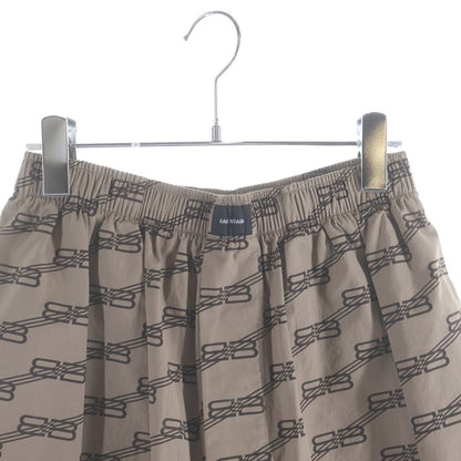 Balenciaga BB Monogram Logo All Over Pattern Shorts Beige — view 3