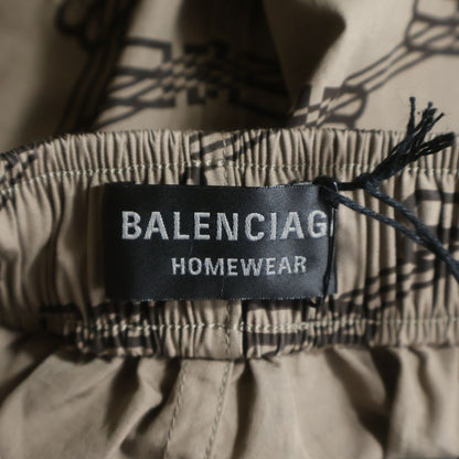 Balenciaga BB Monogram Logo All Over Pattern Shorts Beige — view 6