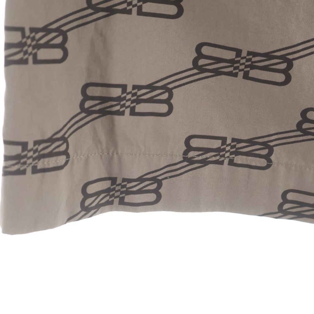 Balenciaga BB Monogram Logo All Over Pattern Shorts Beige — view 5