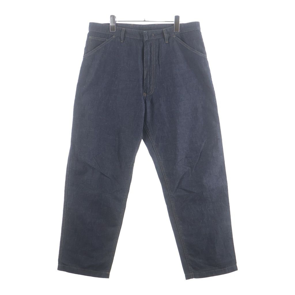 Prada Zip Fly Chambray Pants Indigo