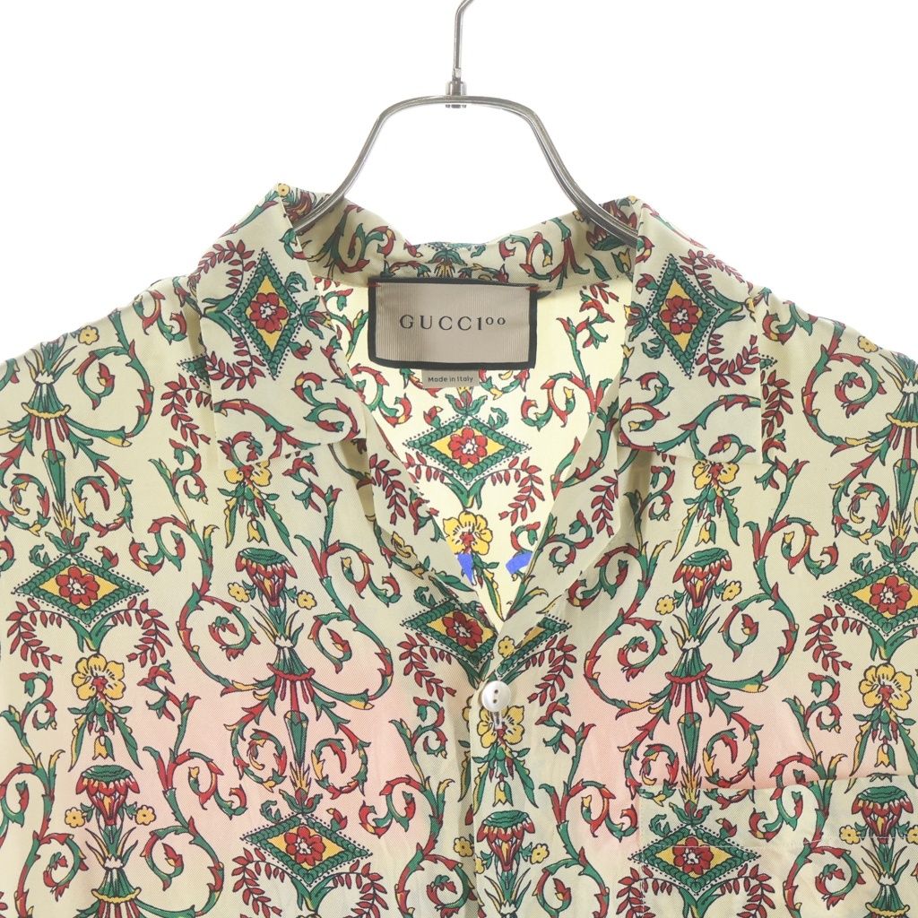 Gucci Seats SS Shirts All Over Pattern Open Collar Short Sleeve Shirt Multicolor — view 3