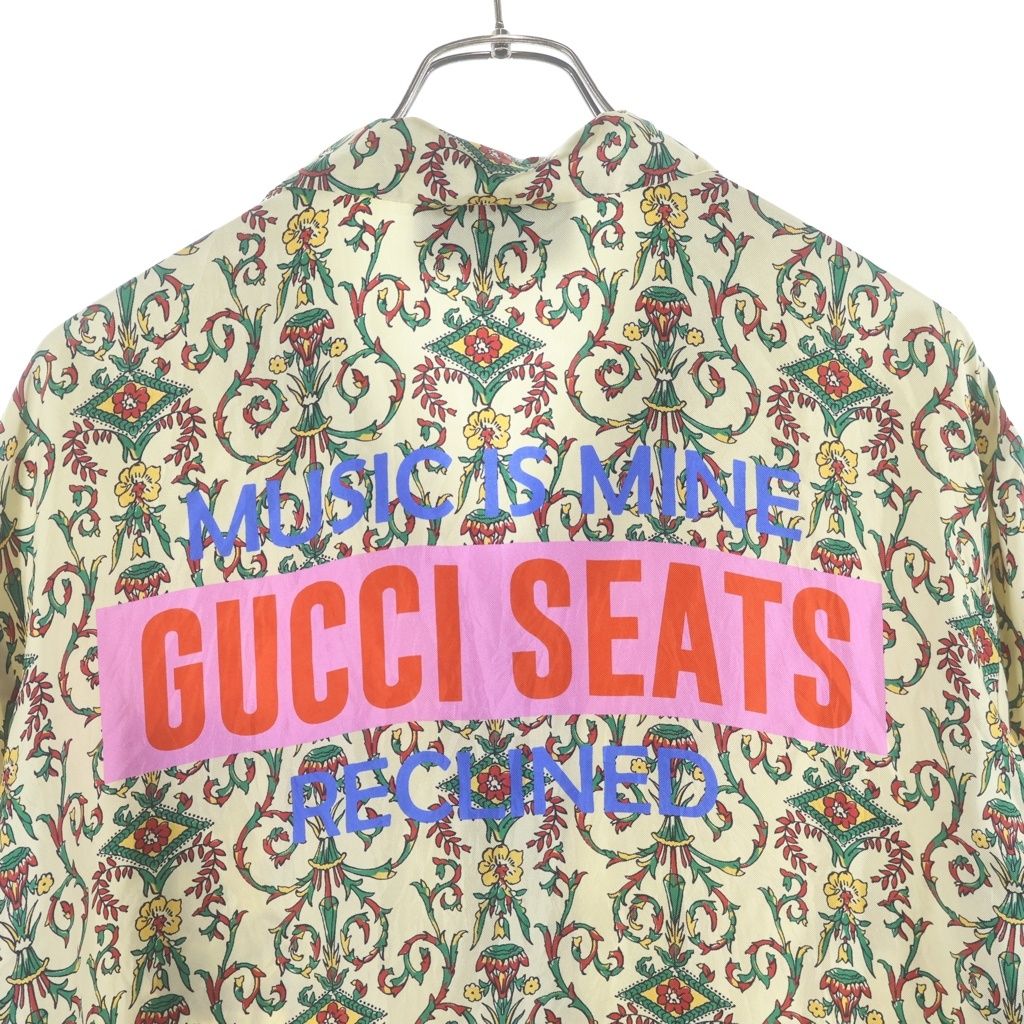 Gucci Seats SS Shirts All Over Pattern Open Collar Short Sleeve Shirt Multicolor — view 4