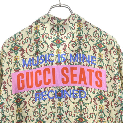 Gucci Seats SS Shirts All Over Pattern Open Collar Short Sleeve Shirt Multicolor — view 4