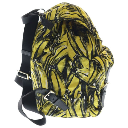 Prada Backpack Yellow Black Nylon Silver — view 3