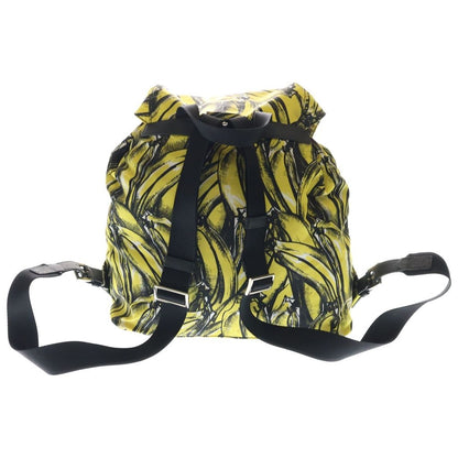 Prada Backpack Yellow Black Nylon Silver — view 2
