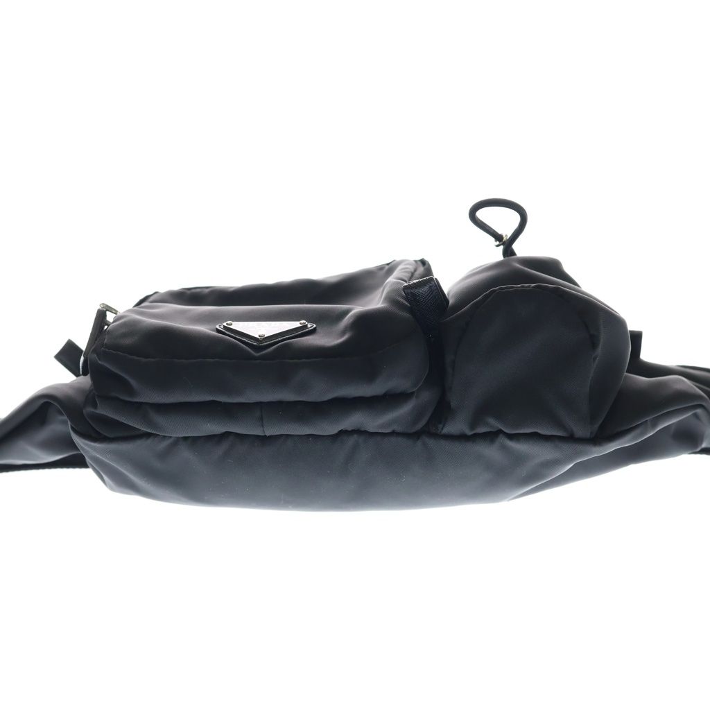 Prada Belt Bag Black Nylon Silver — view 4