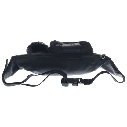 Prada Belt Bag Black Nylon Silver — view 2