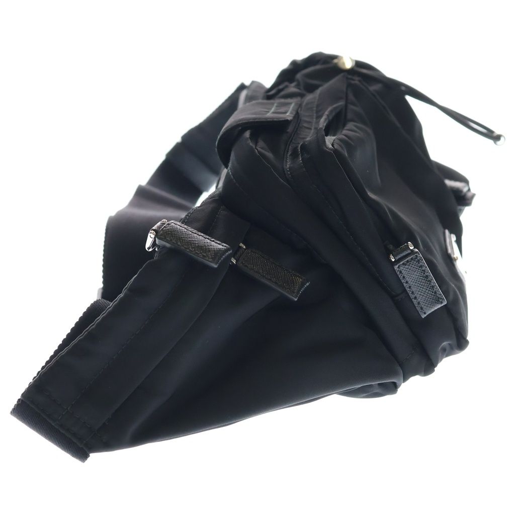 Prada Belt Bag Black Nylon Silver — view 3