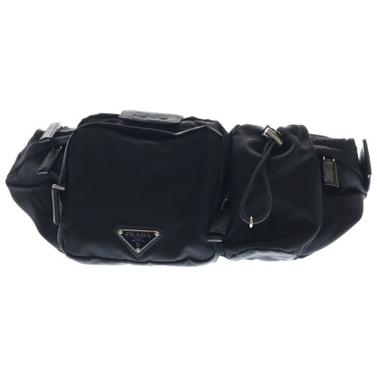 Prada Belt Bag Black Nylon Silver