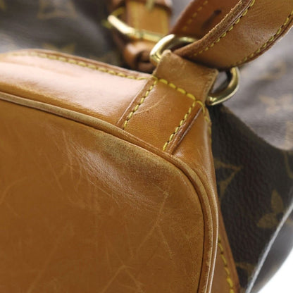 Louis Vuitton Monogram Montsouris PM Backpack Brown Leather Gold — view 7
