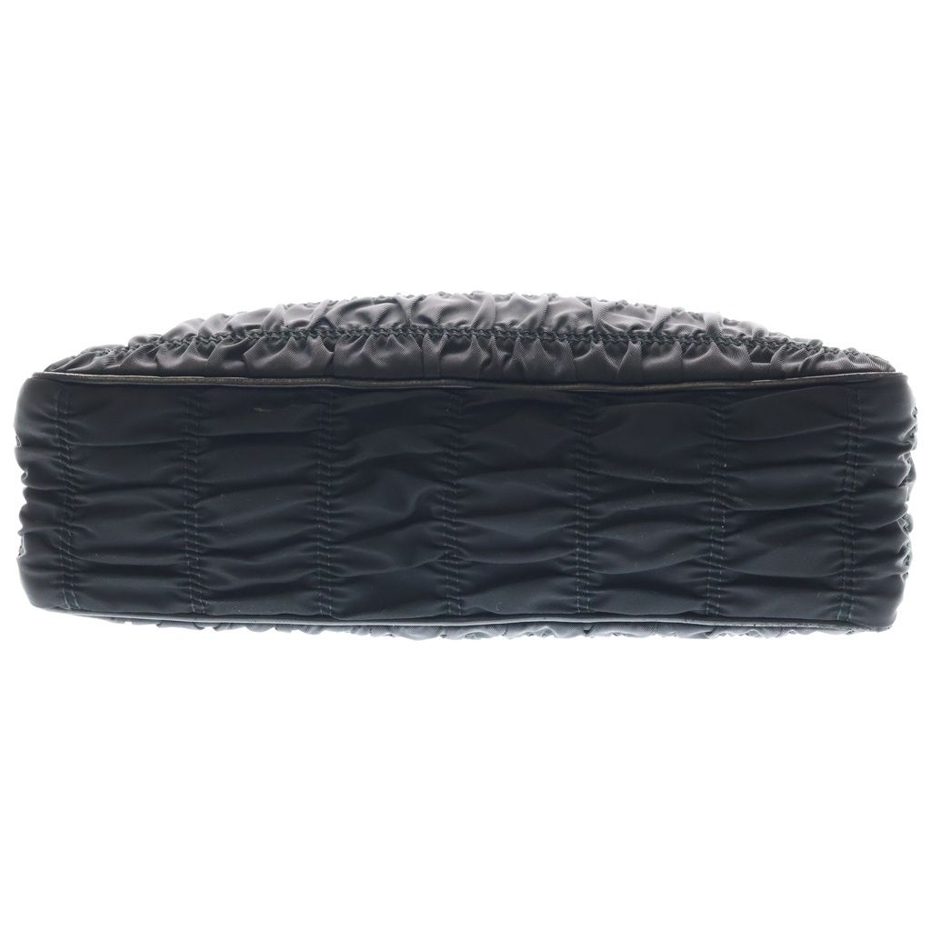 Prada Chain Shoulder Bag Gaufle Black — view 5