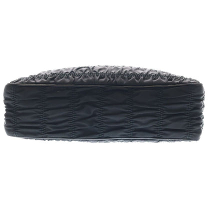 Prada Chain Shoulder Bag Gaufle Black — view 5