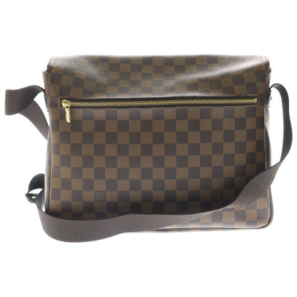 Louis Vuitton Damier Messenger Melville Shoulder Bag Brown Leather Gold — view 2