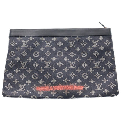 Louis Vuitton Monogram Ink Upside Down Jacket Pochette Apollo Clutch Case Pouch — view 2