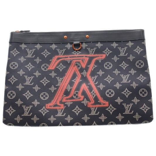 Louis Vuitton Monogram Ink Upside Down Jacket Pochette Apollo Clutch Case Pouch