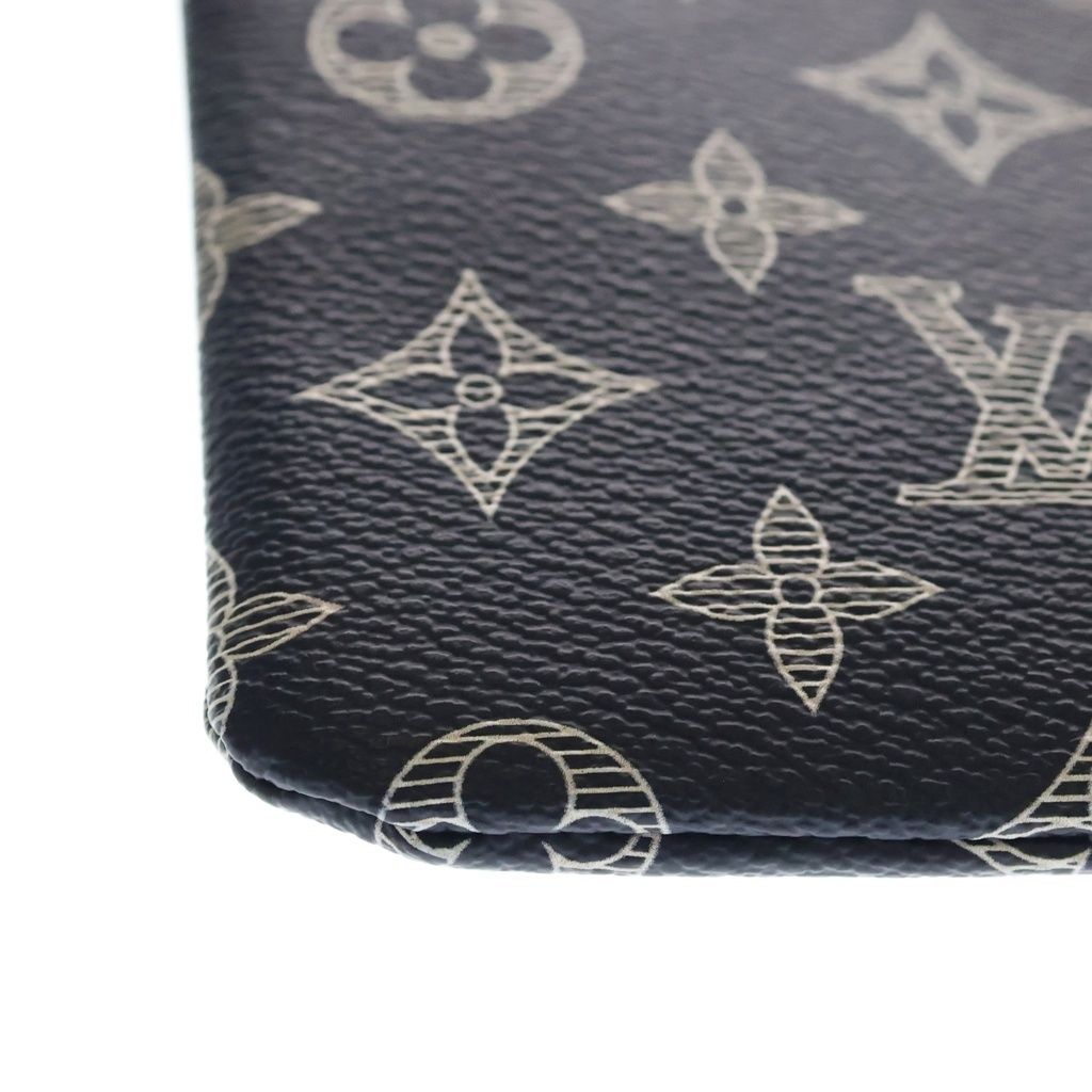Louis Vuitton Monogram Ink Upside Down Jacket Pochette Apollo Clutch Case Pouch — view 5