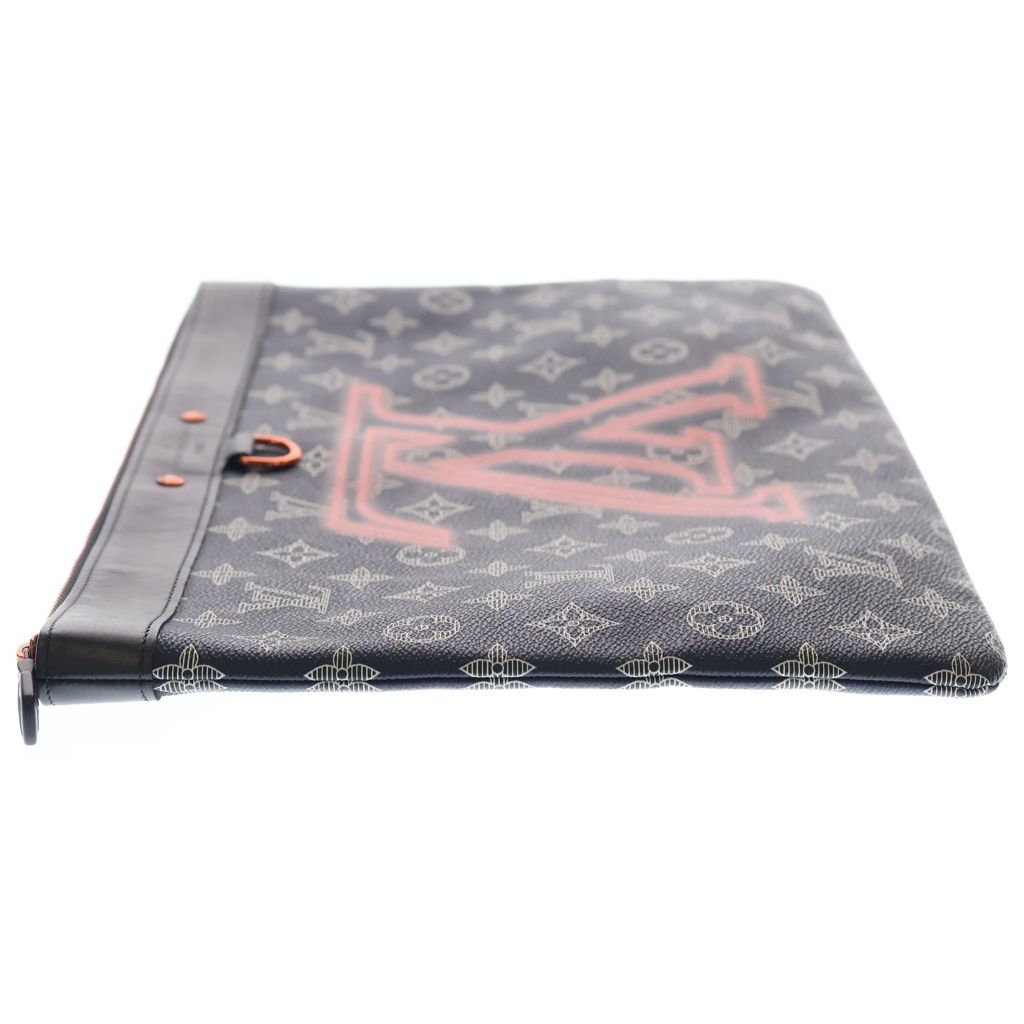 Louis Vuitton Monogram Ink Upside Down Jacket Pochette Apollo Clutch Case Pouch — view 3