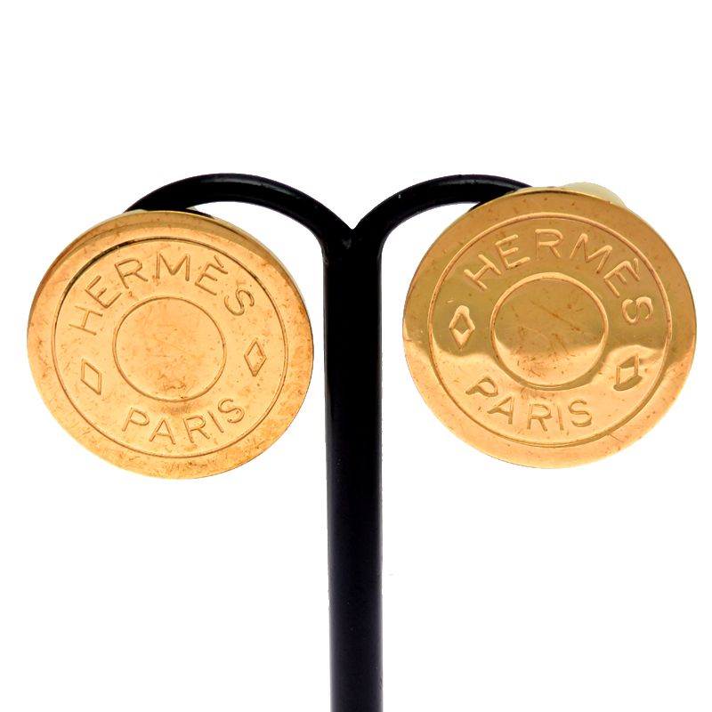 Hermes Earrings Silver