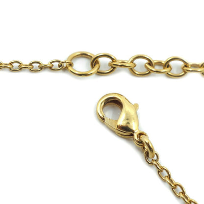 Dior Petit CD Necklace Logo Pink Gold Metal — view 7