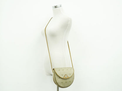 Dior Honeycomb Pattern Shoulder Bag Pochette Beige — view 6