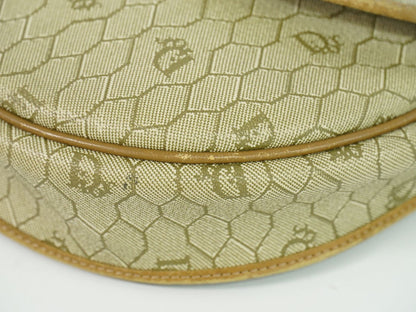 Dior Honeycomb Pattern Shoulder Bag Pochette Beige — view 7
