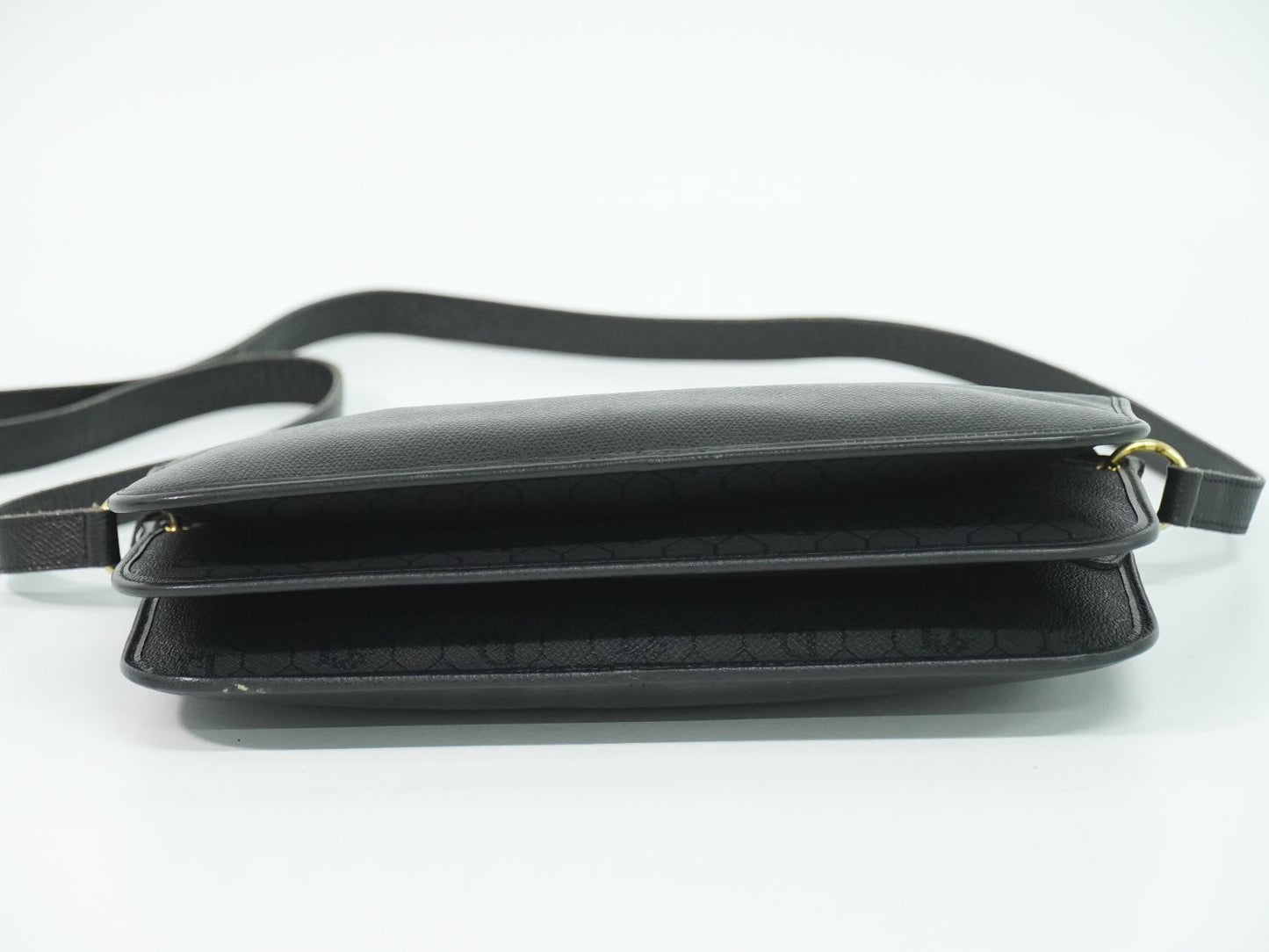 Dior Leather Shoulder Bag Pochette Black — view 3