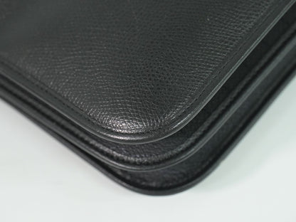 Dior Leather Shoulder Bag Pochette Black — view 7