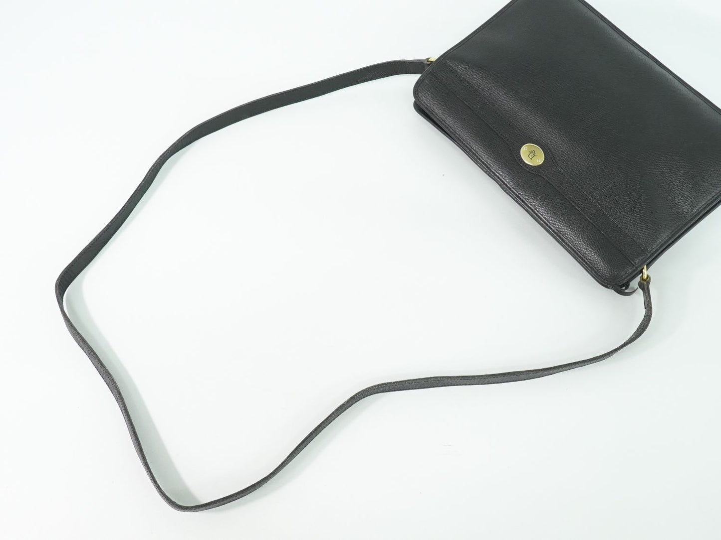 Dior Leather Shoulder Bag Pochette Black — view 4