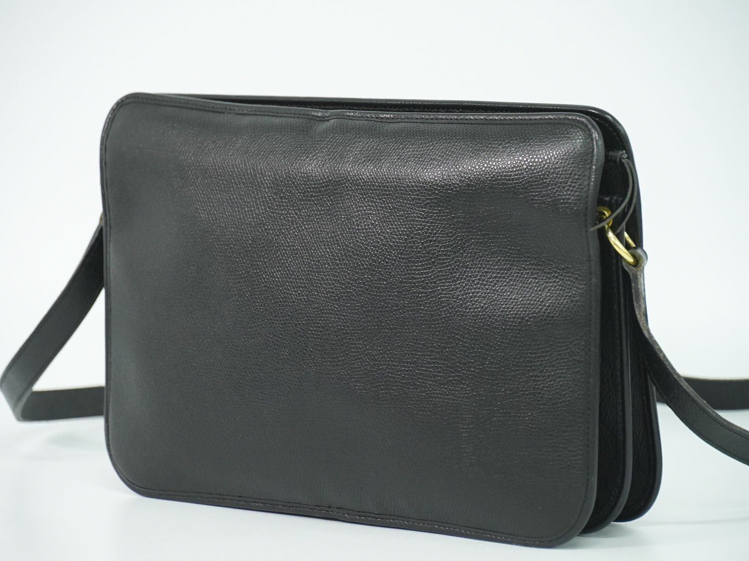Dior Leather Shoulder Bag Pochette Black — view 2