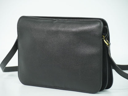 Dior Leather Shoulder Bag Pochette Black — view 2