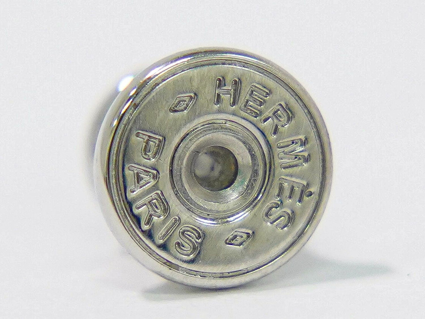 Hermes Equipe Buffalo Horn Earrings Metal Silver Multicolor — view 9