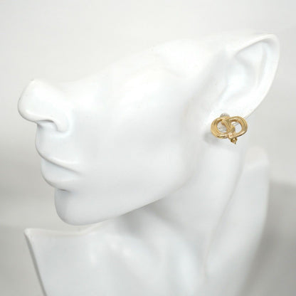 Dior Earrings CD Logo Gold Plated — view 5