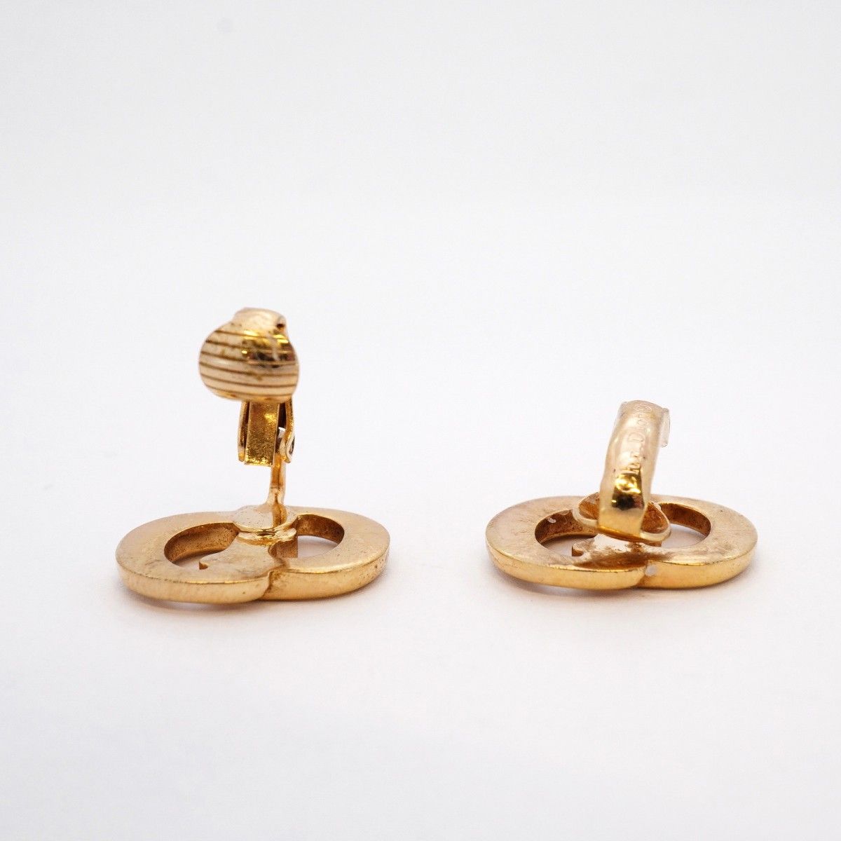 Dior Earrings CD Logo Gold Plated — view 3