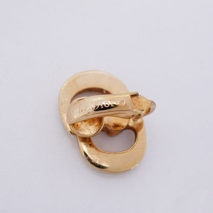 Dior Earrings CD Logo Gold Plated — view 4
