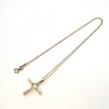 Tiffany & Co Necklace Open Cross 925 Sterling Silver — view 3