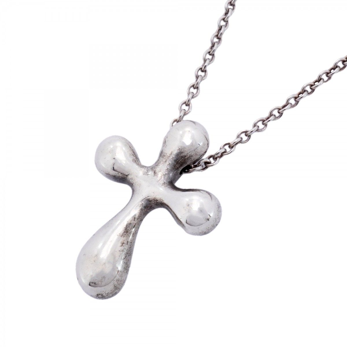 Tiffany & Co Necklace Small Cross 925 Sterling Silver