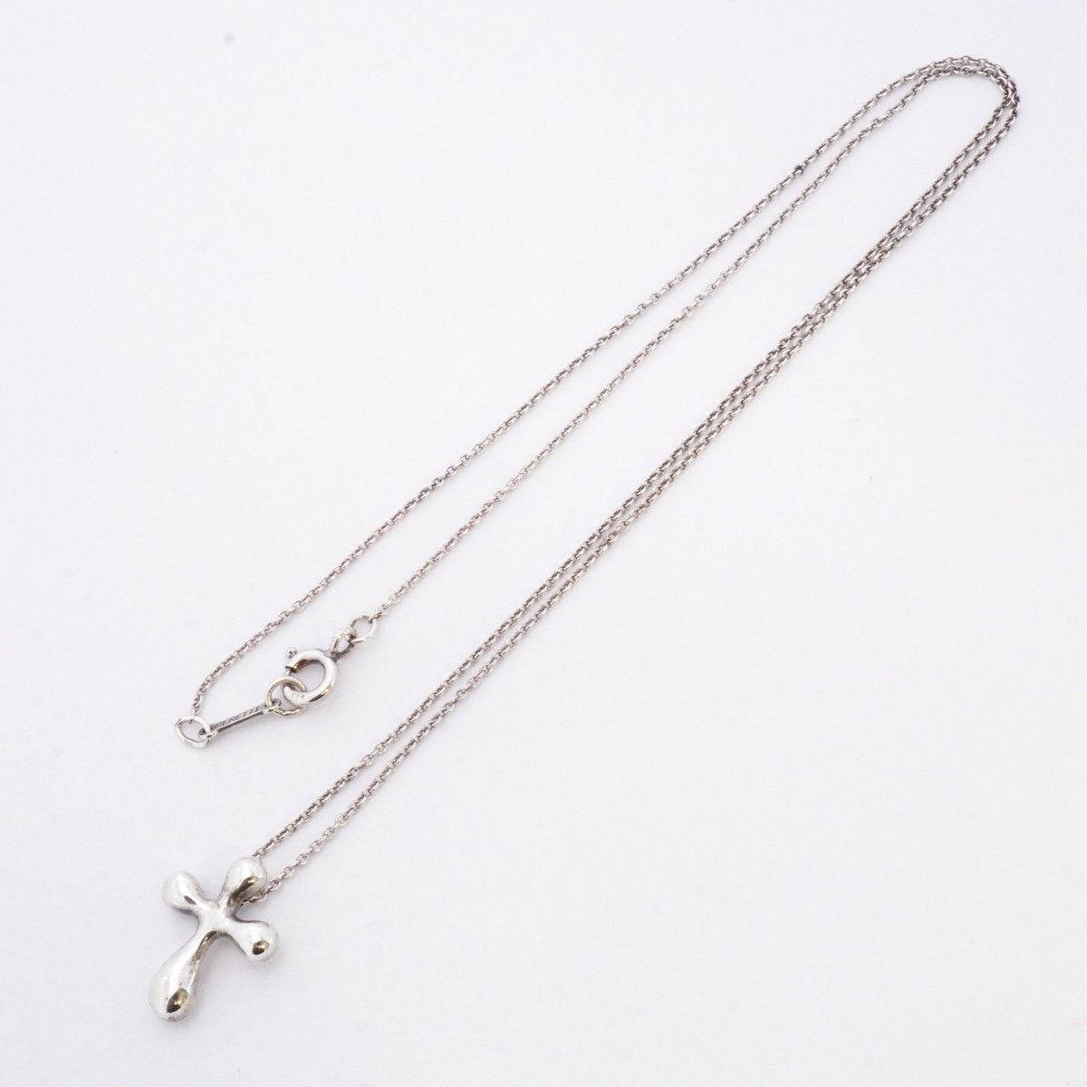 Tiffany & Co Necklace Small Cross 925 Sterling Silver — view 3