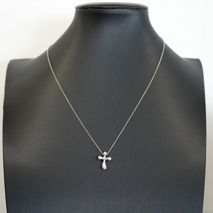 Tiffany & Co Necklace Small Cross 925 Sterling Silver — view 7