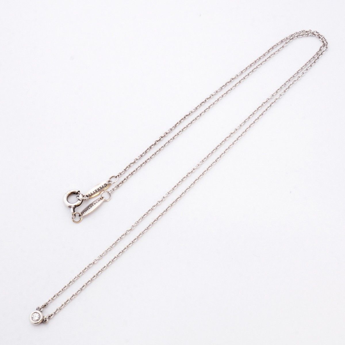 Tiffany & Co Necklace by the Yard 925 Sterling Silver Diamond — view 3