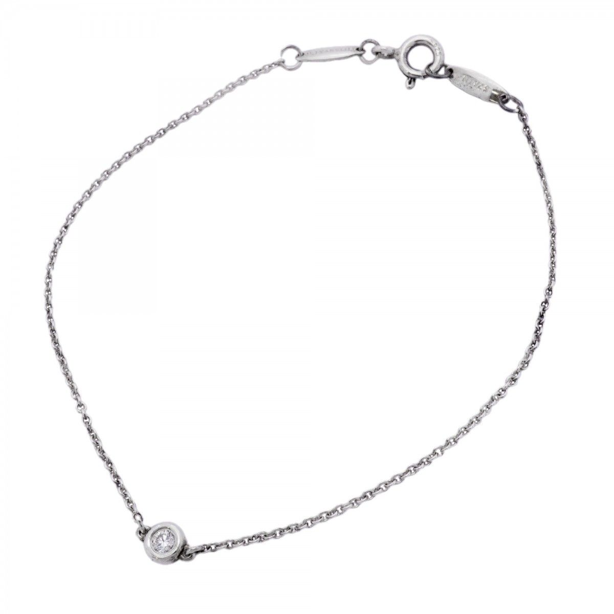 Tiffany & Co Bracelet by the Yard 925 Sterling Silver Diamond